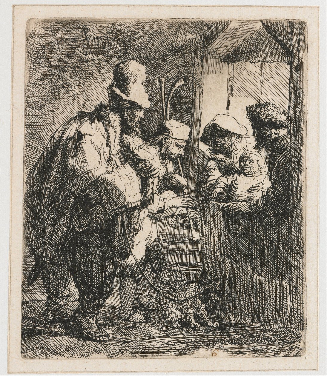 Musiciens de rue - Rembrandt van Rijn