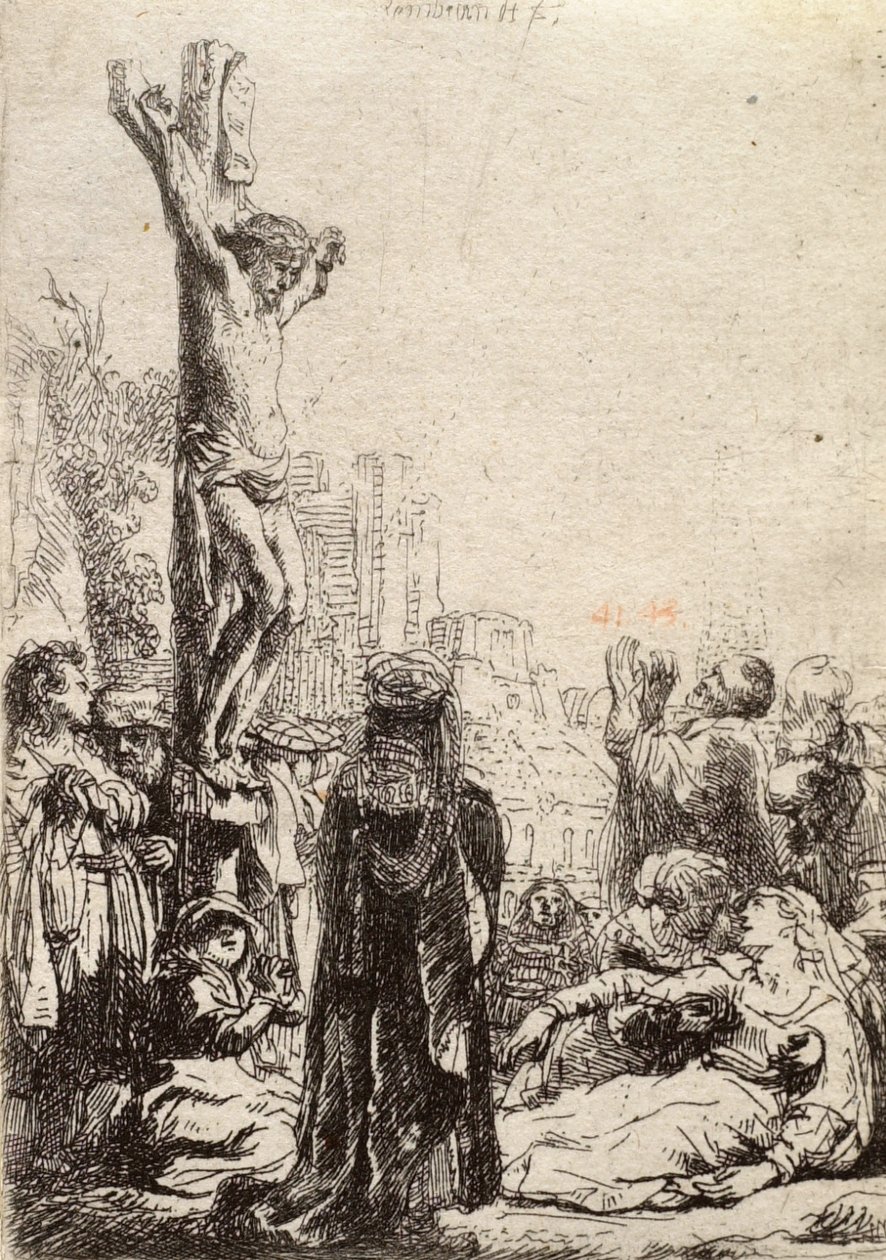 La Crucifixion - Rembrandt van Rijn