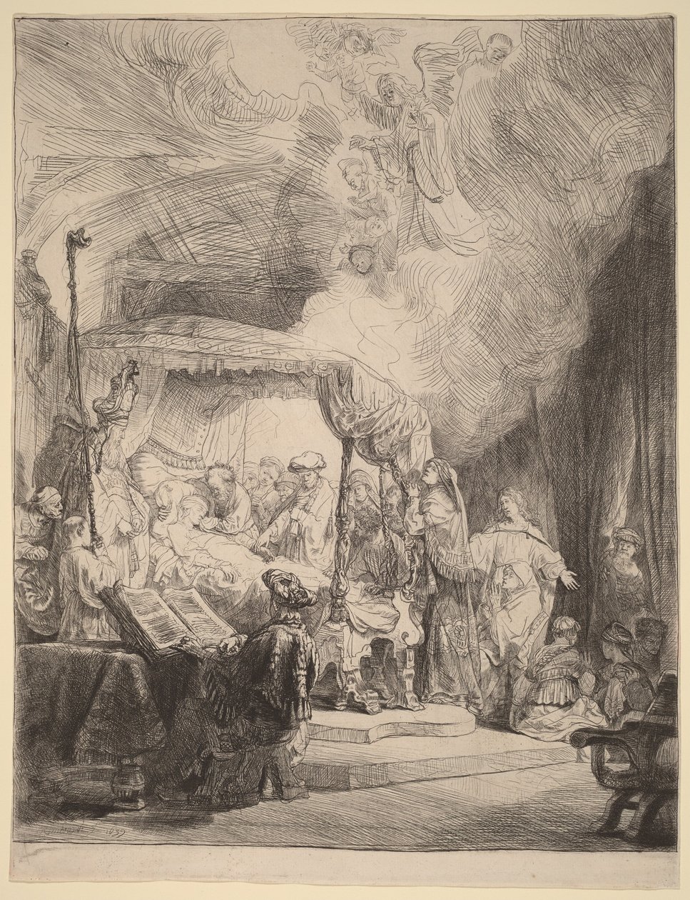 La Mort de la Vierge - Rembrandt van Rijn