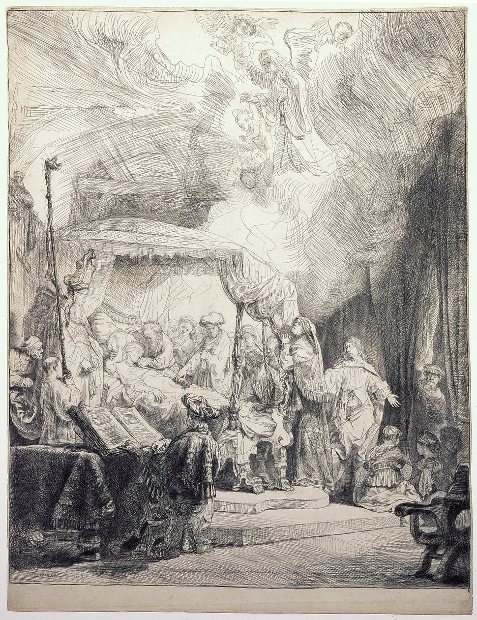 La Mort de la Vierge - Rembrandt van Rijn