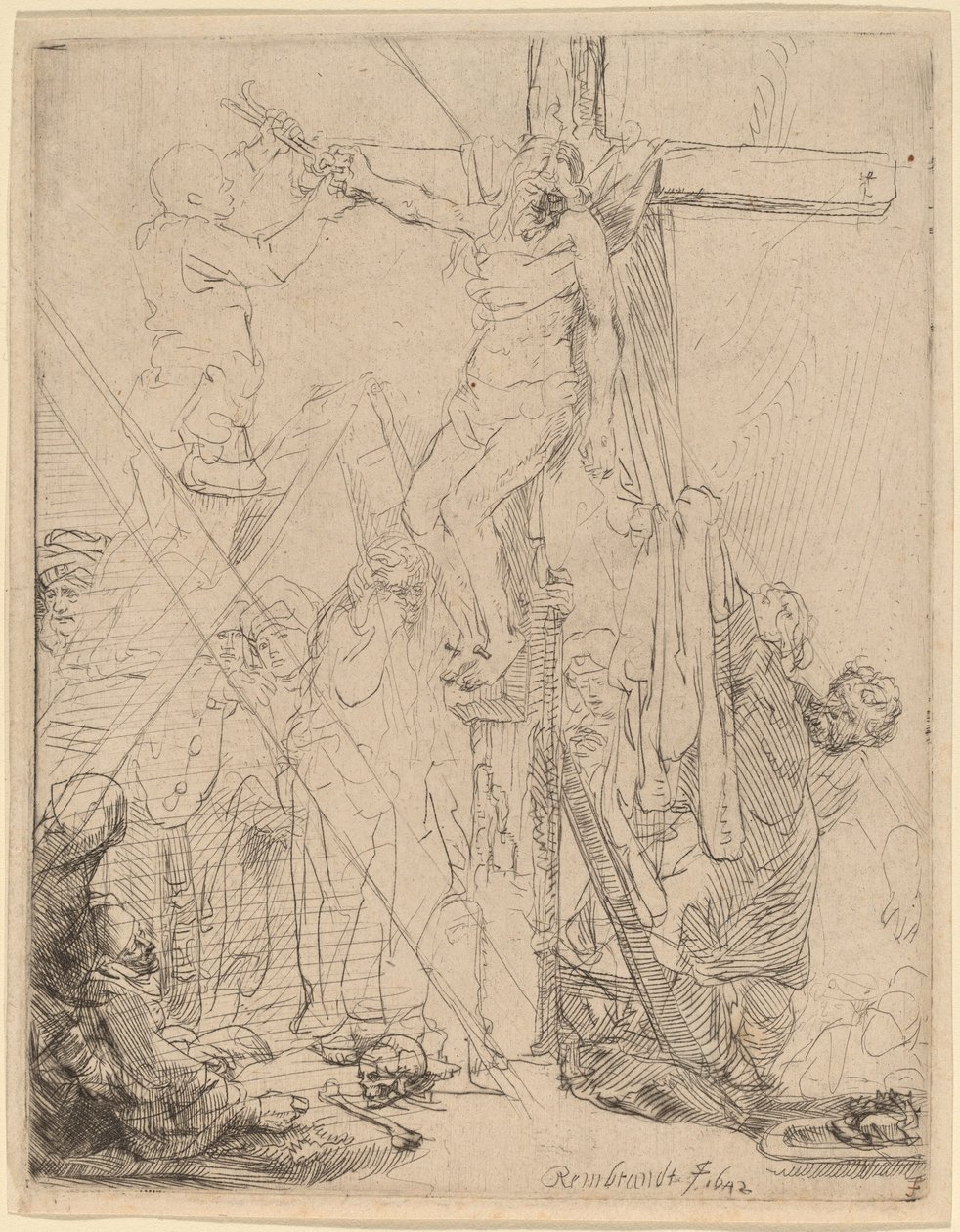 La descente de croix : une esquisse - Rembrandt van Rijn