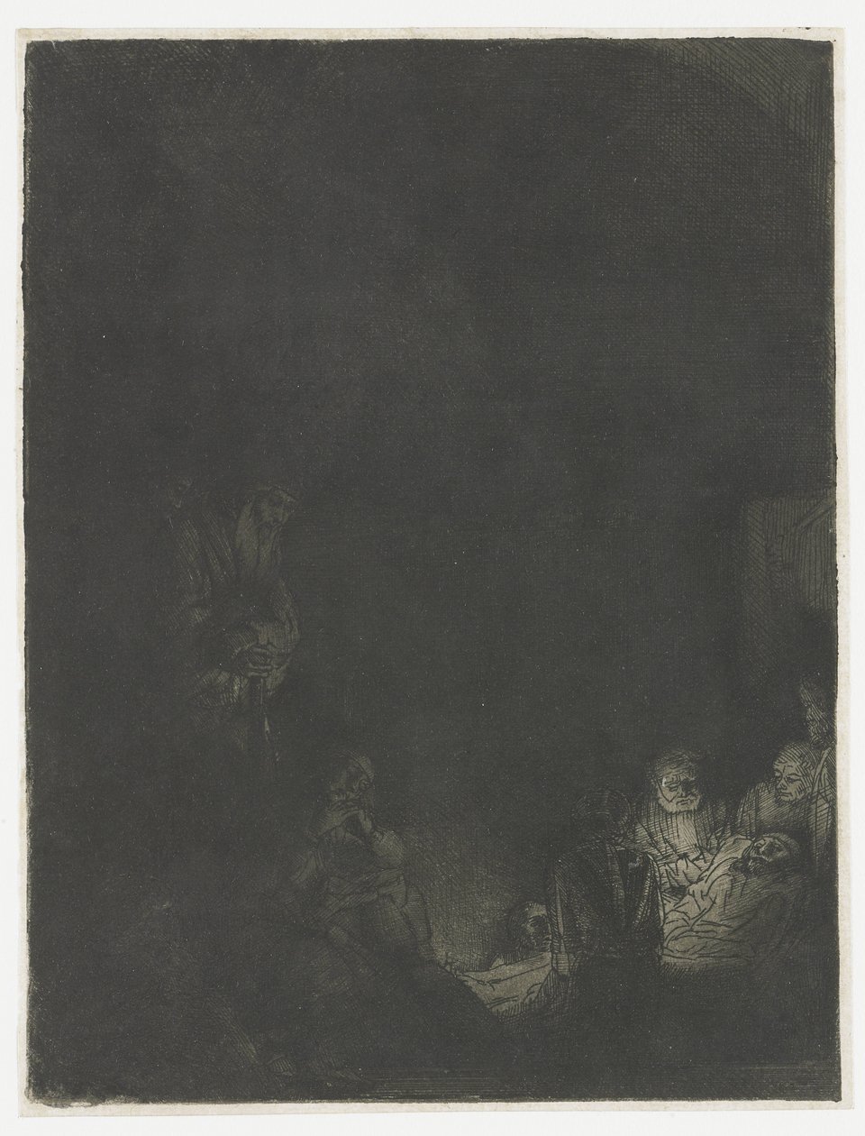 La mise au tombeau - Rembrandt van Rijn