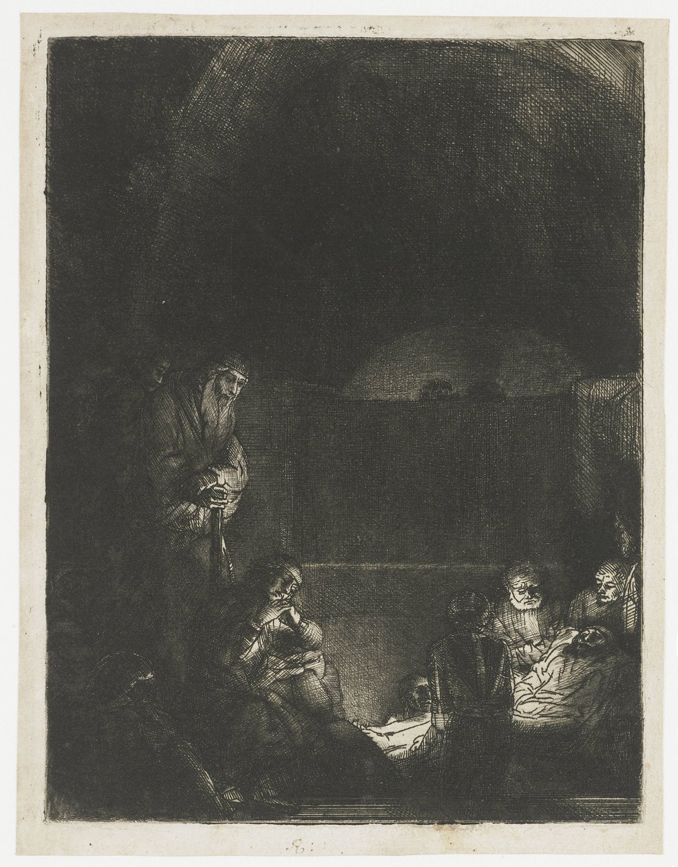 La mise au tombeau - Rembrandt van Rijn