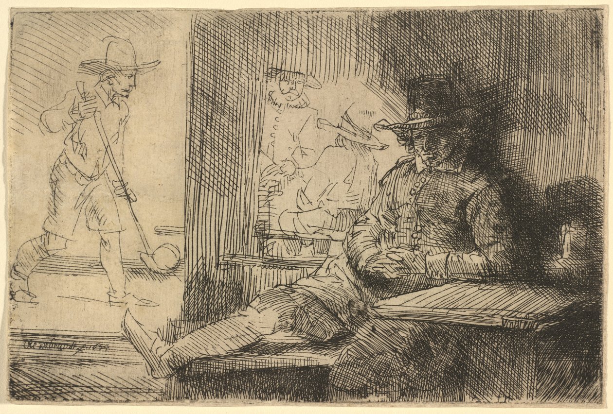 Le joueur de golf - Rembrandt van Rijn