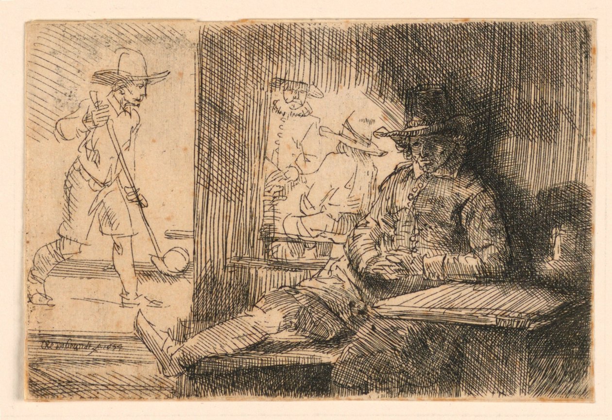 Le joueur de golf - Rembrandt van Rijn