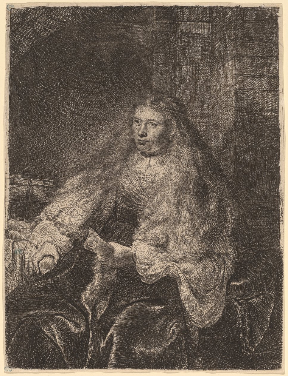 La grande mariée juive - Rembrandt van Rijn