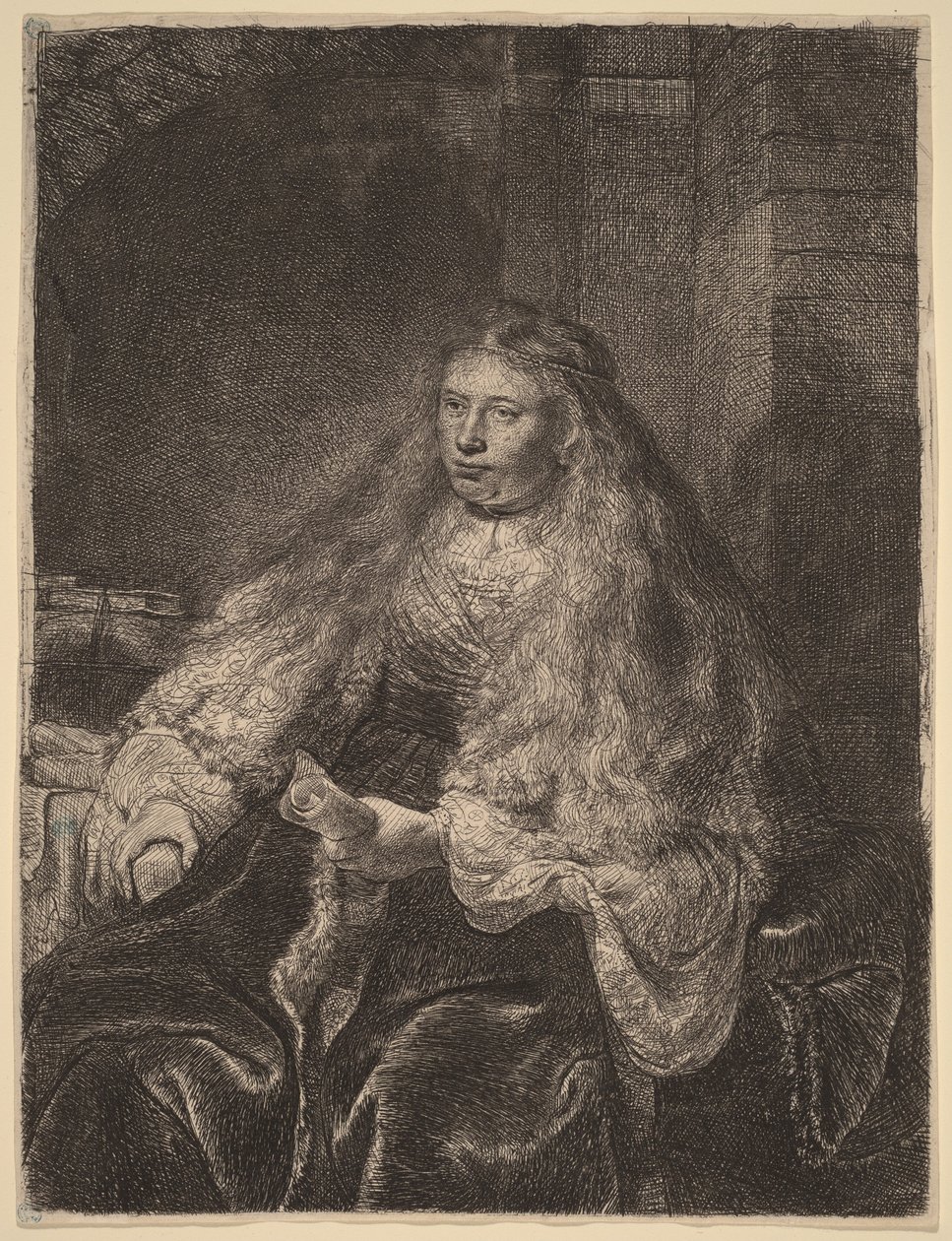 La grande mariée juive - Rembrandt van Rijn