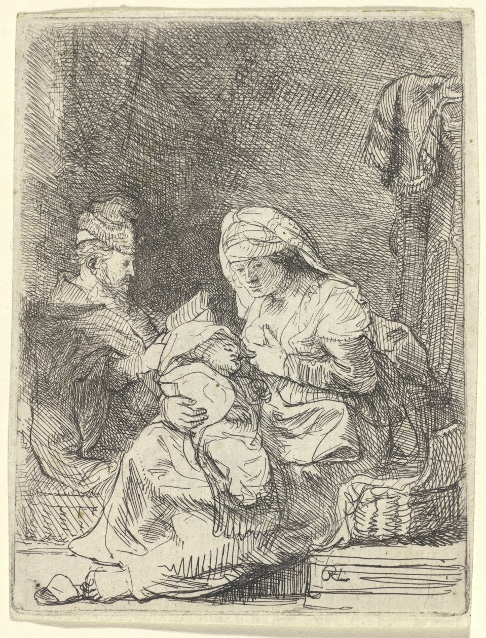 La Sainte Famille - Rembrandt van Rijn