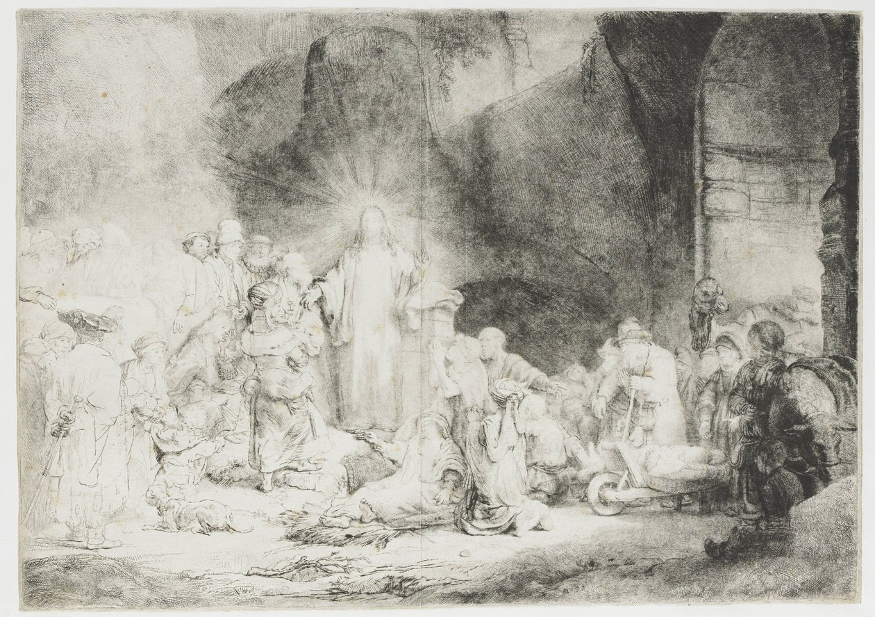 La gravure aux cent florins - Rembrandt van Rijn
