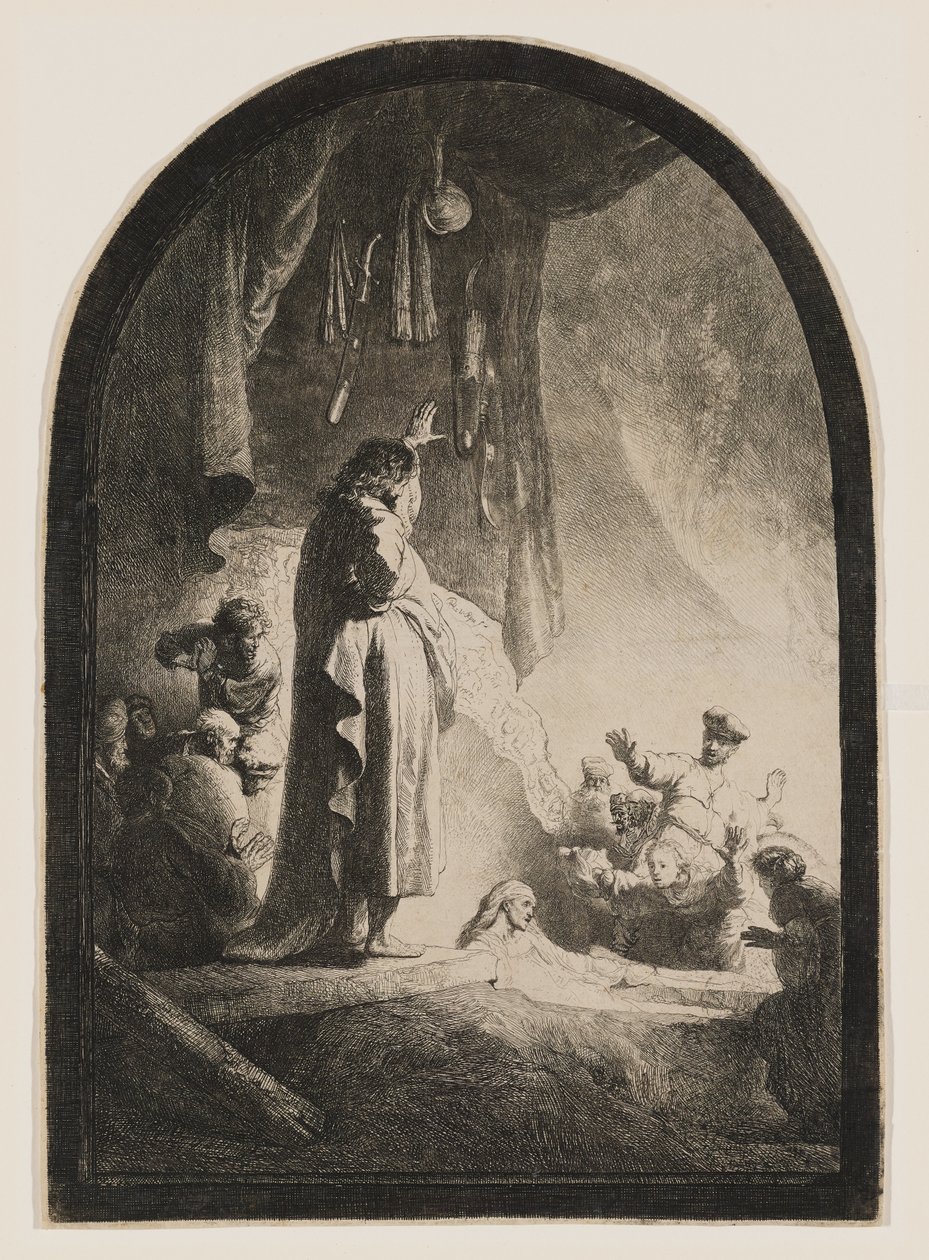 La résurrection de Lazare - Rembrandt van Rijn