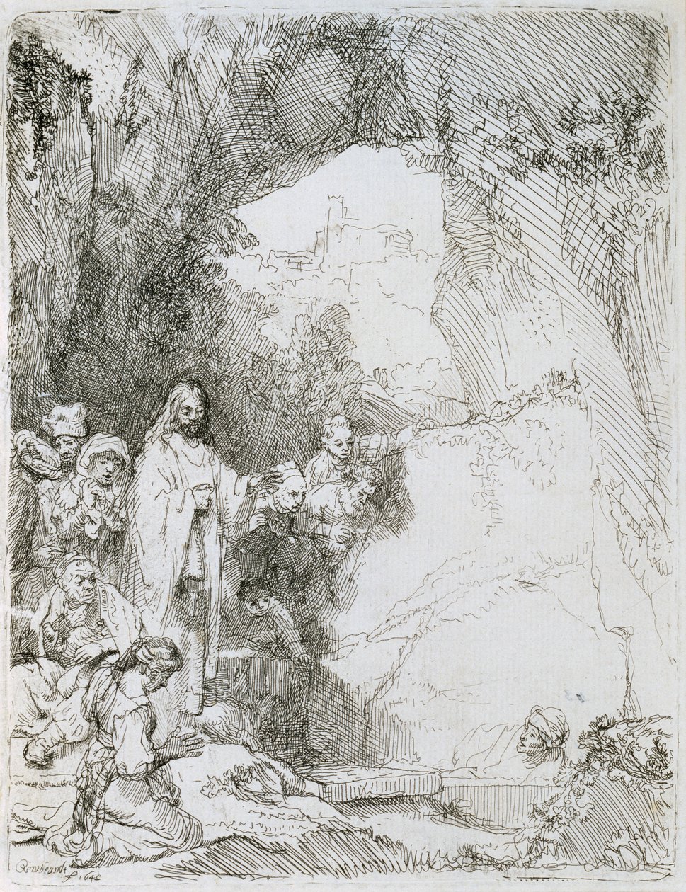 La résurrection de Lazare - Rembrandt van Rijn