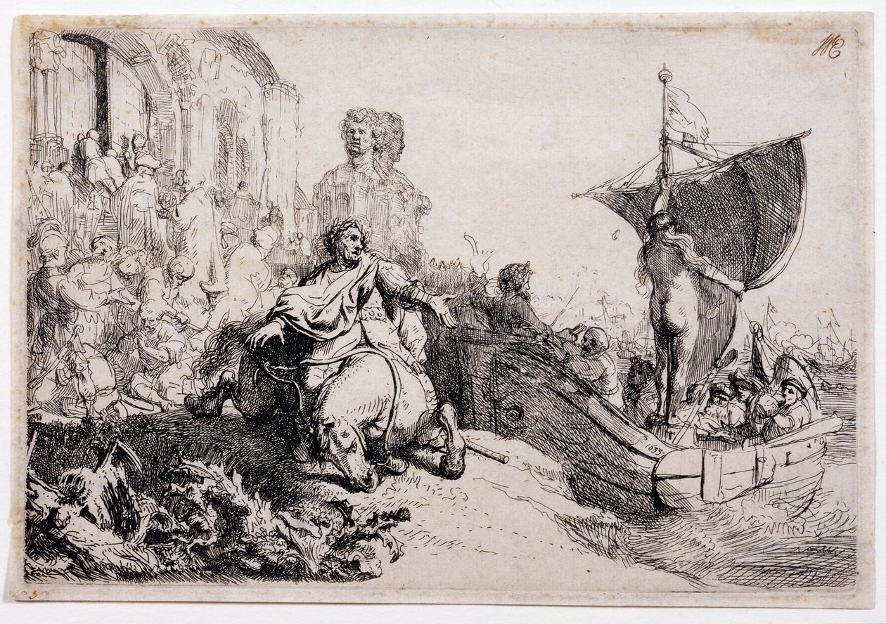Le navire de la fortune - Rembrandt van Rijn