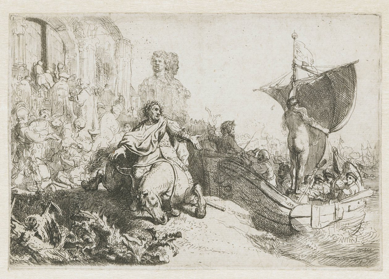 Le Navire de la Fortune - Rembrandt van Rijn