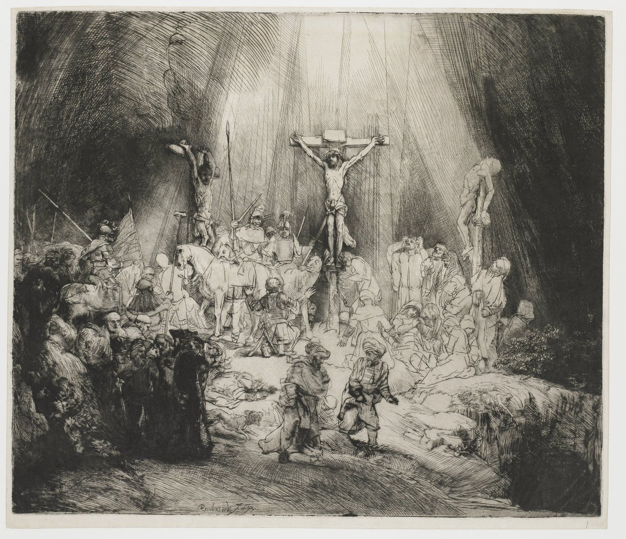 Les Trois Croix - Rembrandt van Rijn