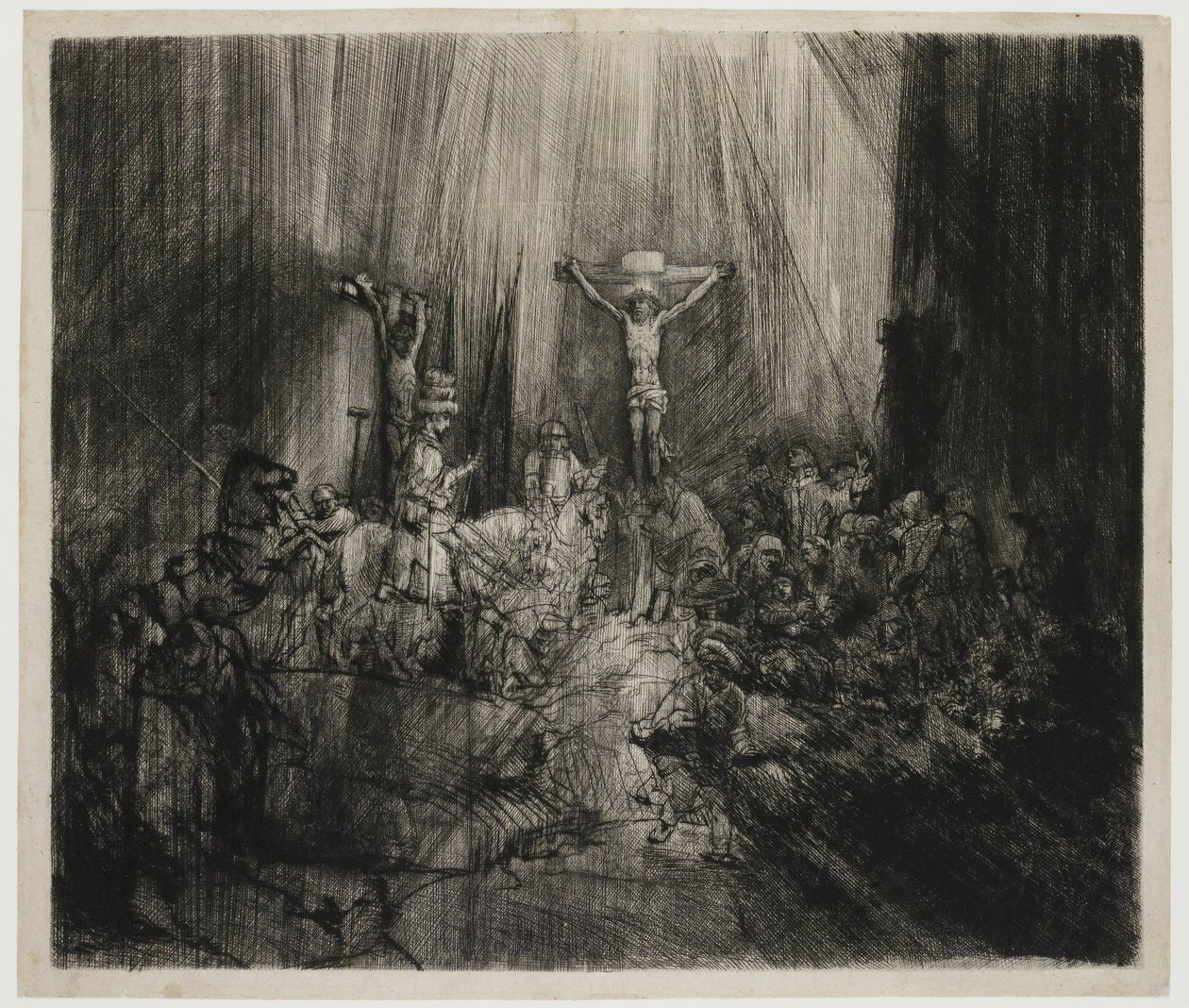 Les Trois Croix - Rembrandt van Rijn