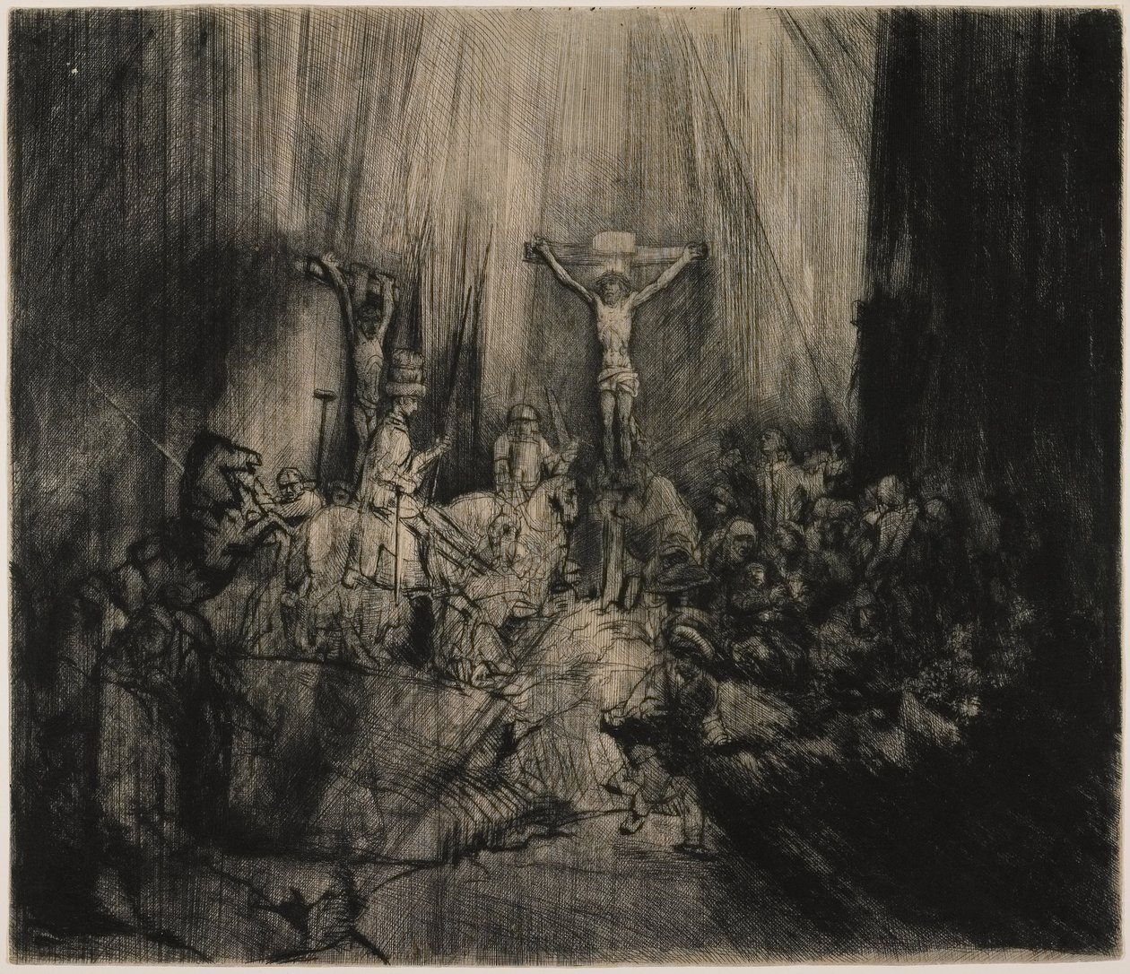 Les Trois Croix - Rembrandt van Rijn