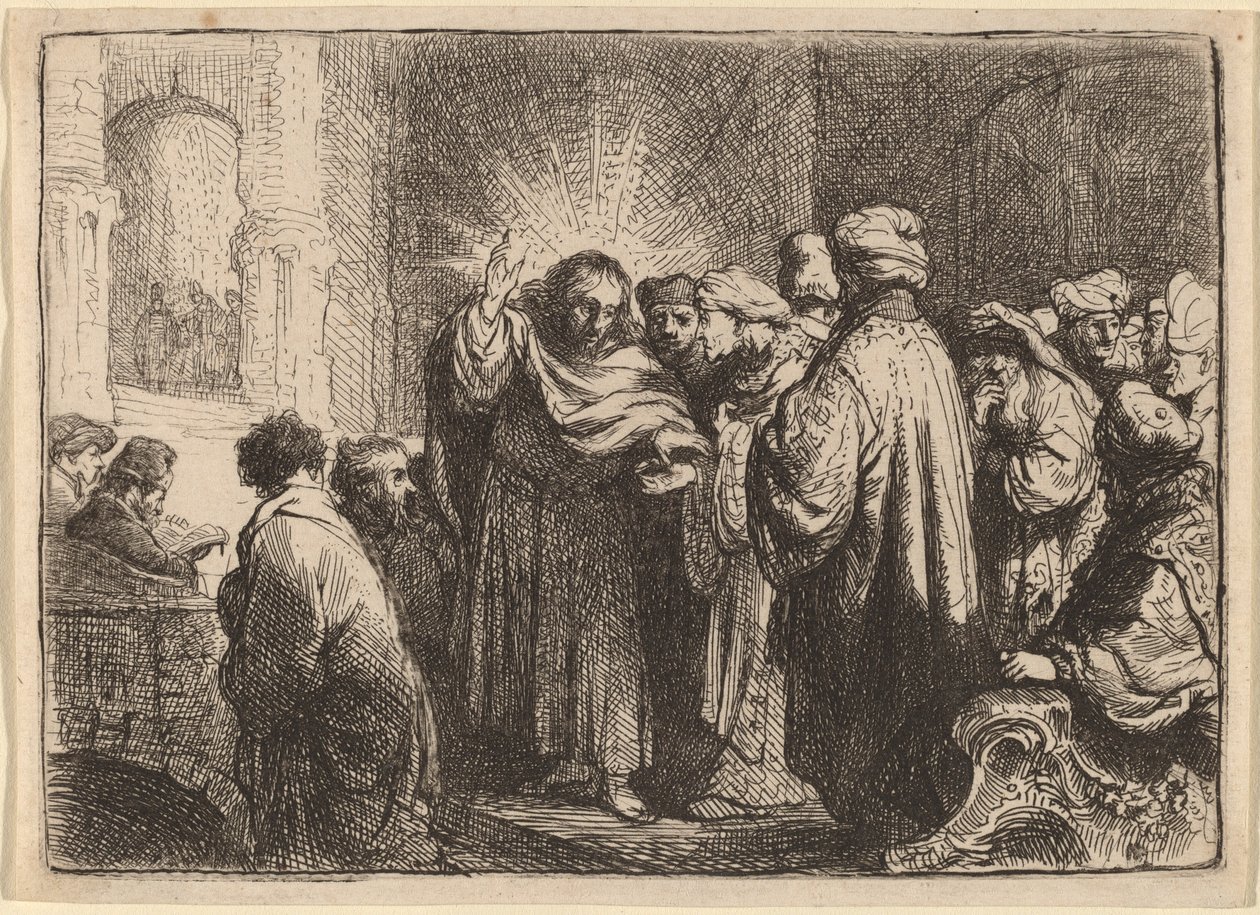Le Paiement du Tribut - Rembrandt van Rijn