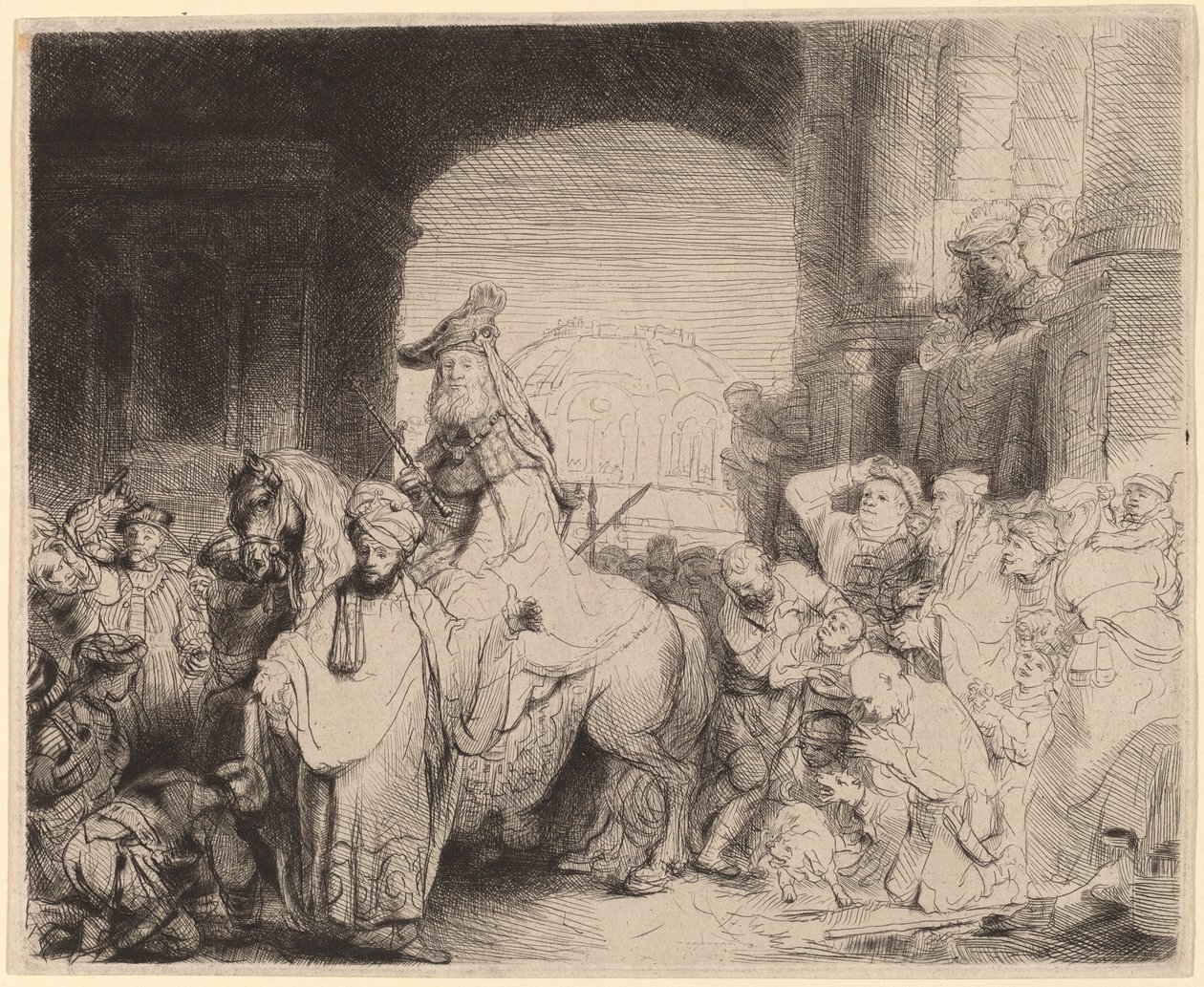 Le triomphe de Mardochée - Rembrandt van Rijn