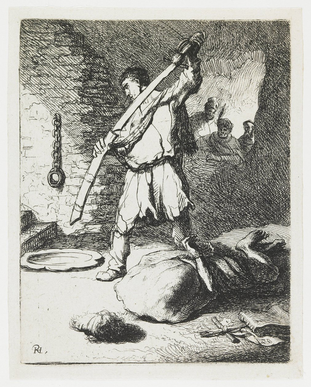 La décapitation de saint Jean-Baptiste - Rembrandt van Rijn