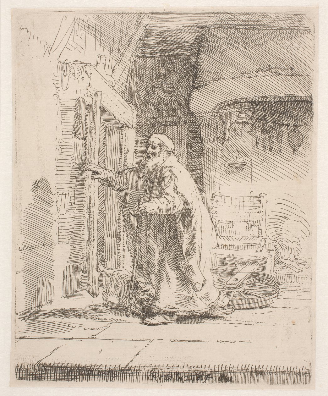 La cécité de Tobit : la grande planche - Rembrandt van Rijn