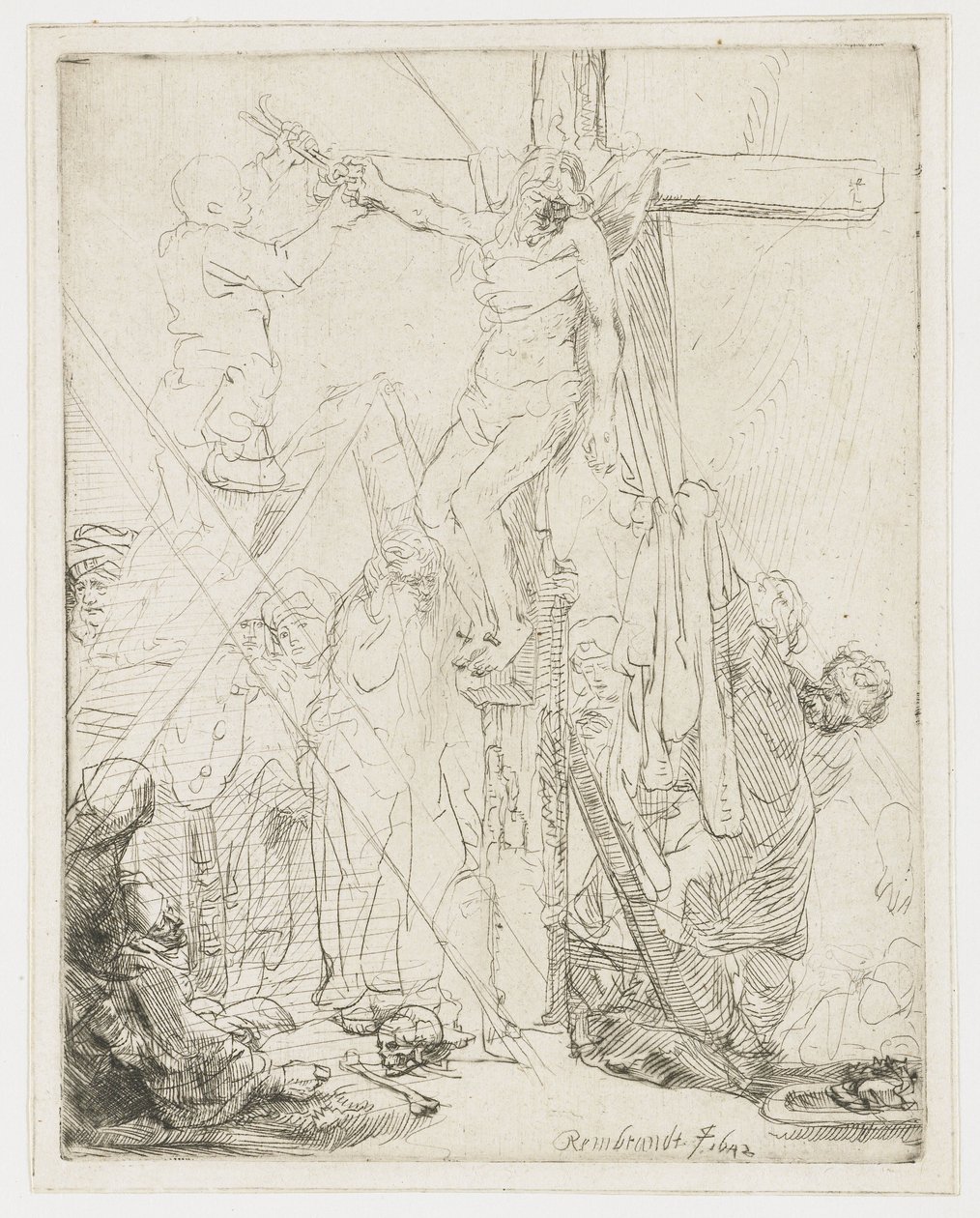 La descente de croix : une esquisse - Rembrandt van Rijn