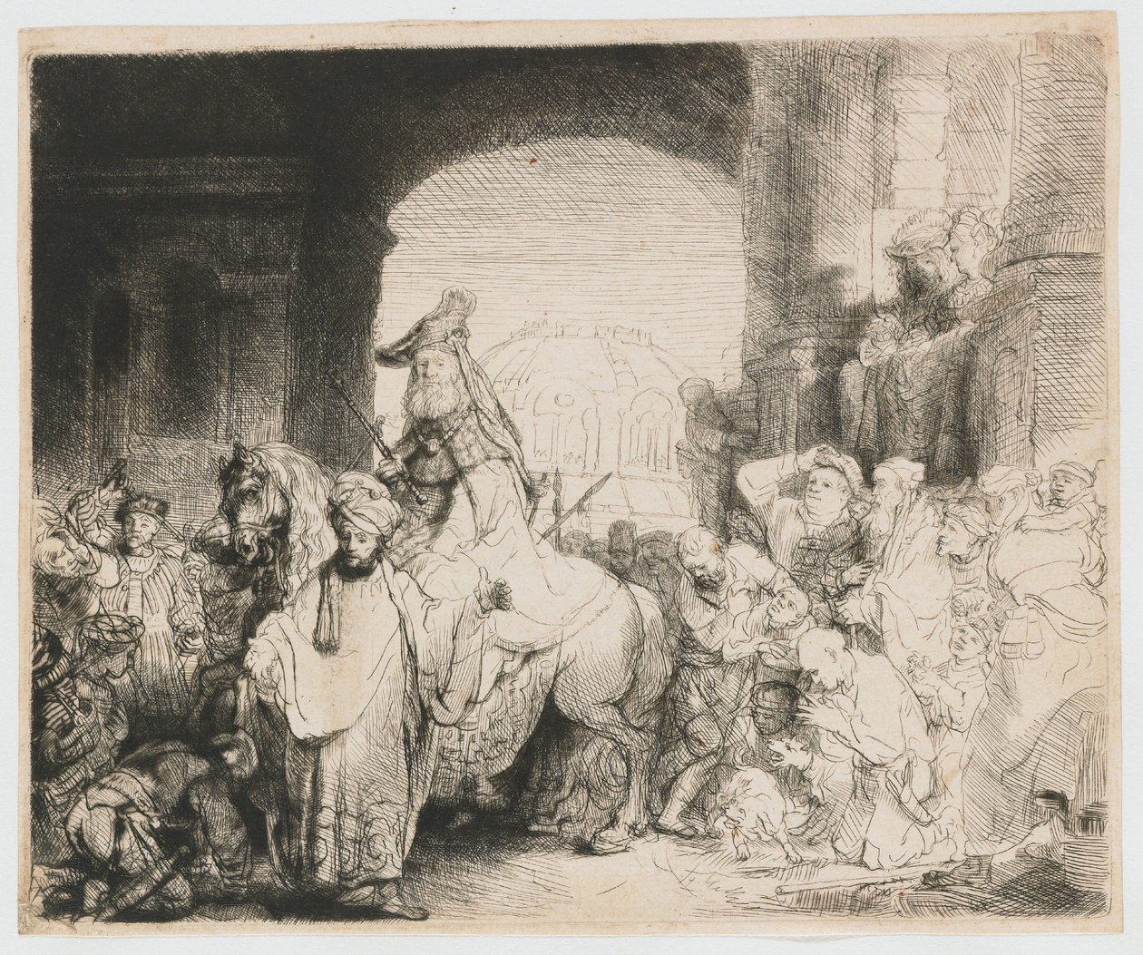 Le triomphe de Mardochée - Rembrandt van Rijn