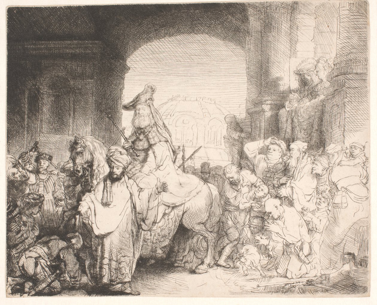 Le triomphe de Mardochée - Rembrandt van Rijn