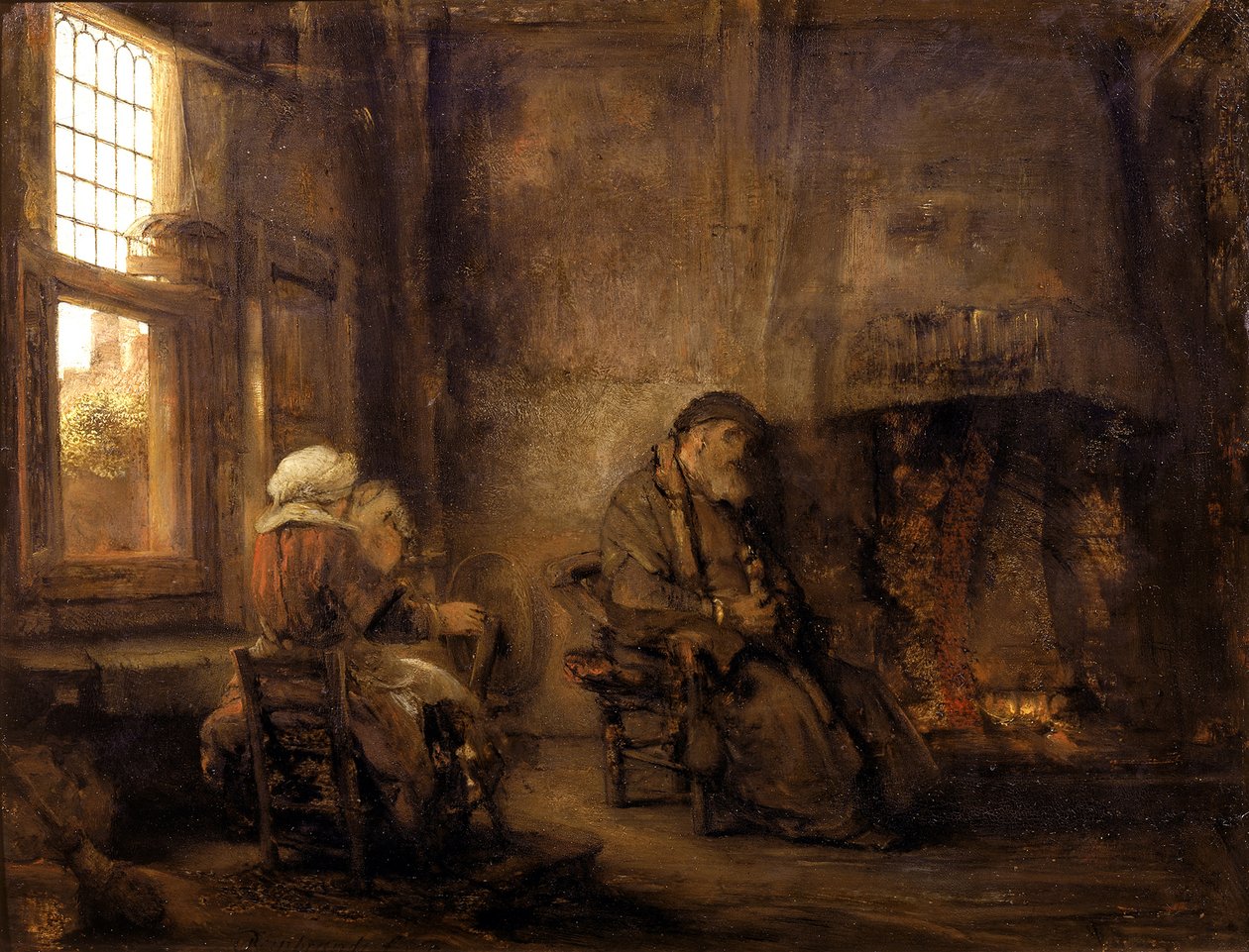 Tobie et Anna attendant le retour de leur fils, 1659 - Rembrandt van Rijn