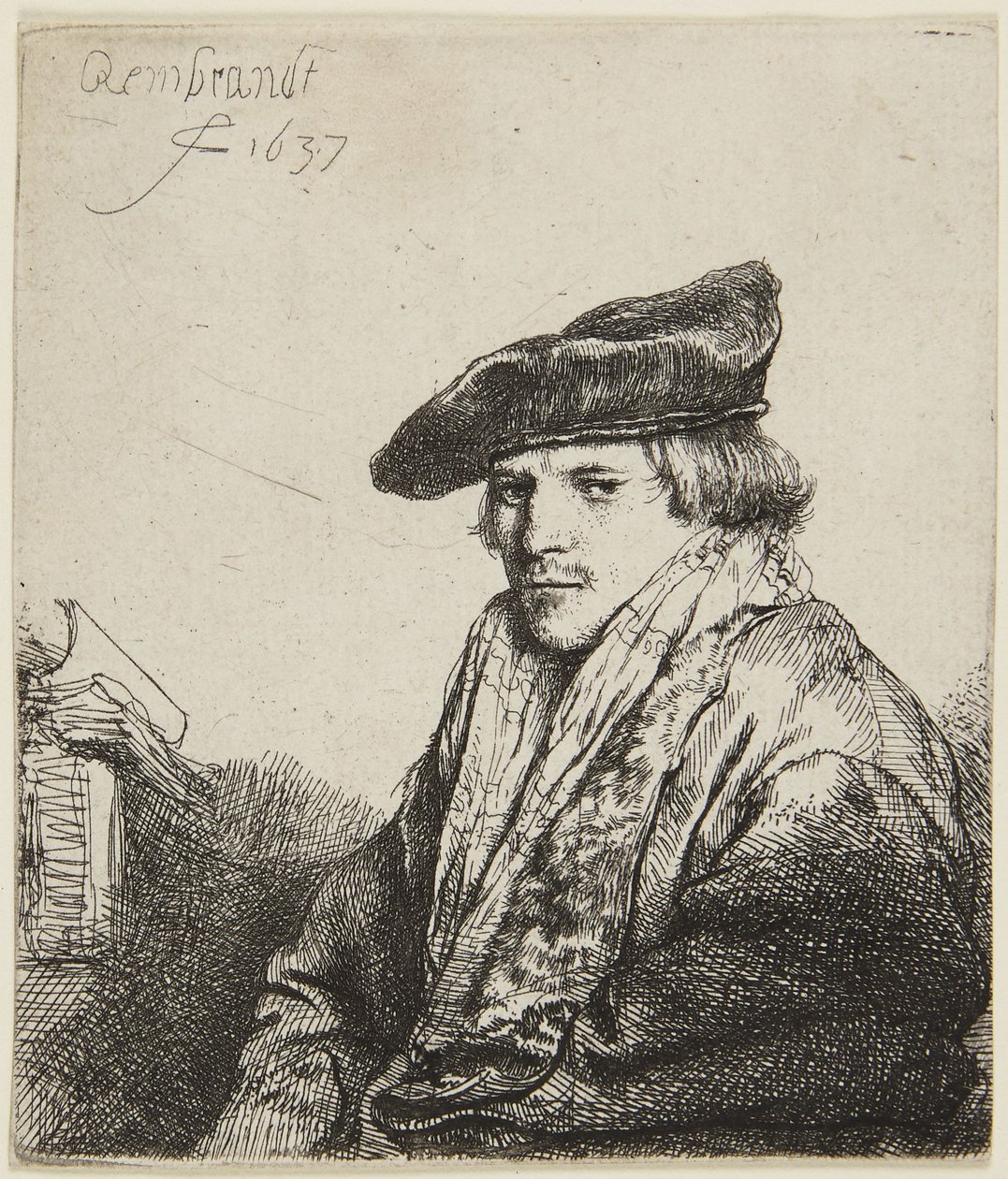 Un jeune homme coiffé d