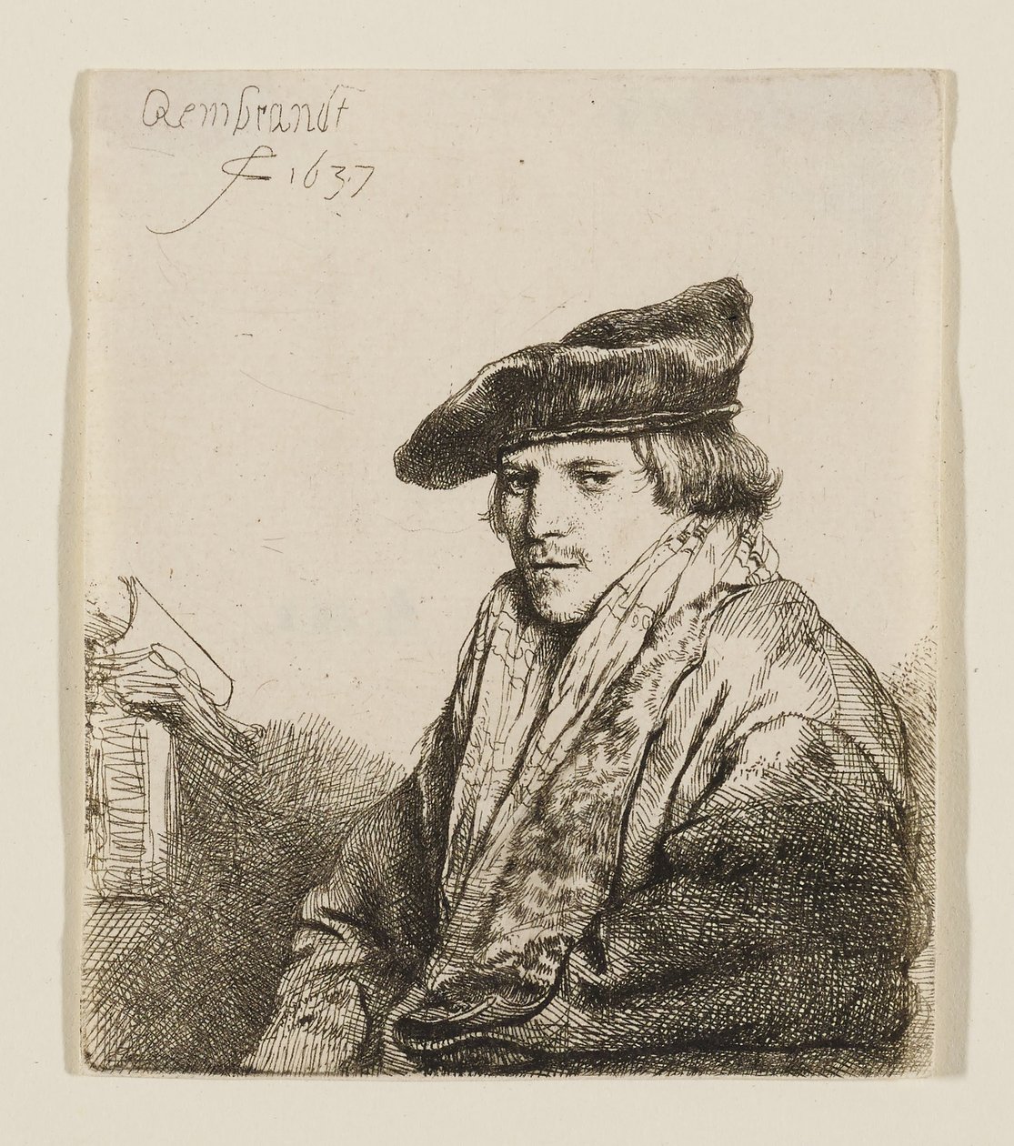 Jeune homme coiffé d