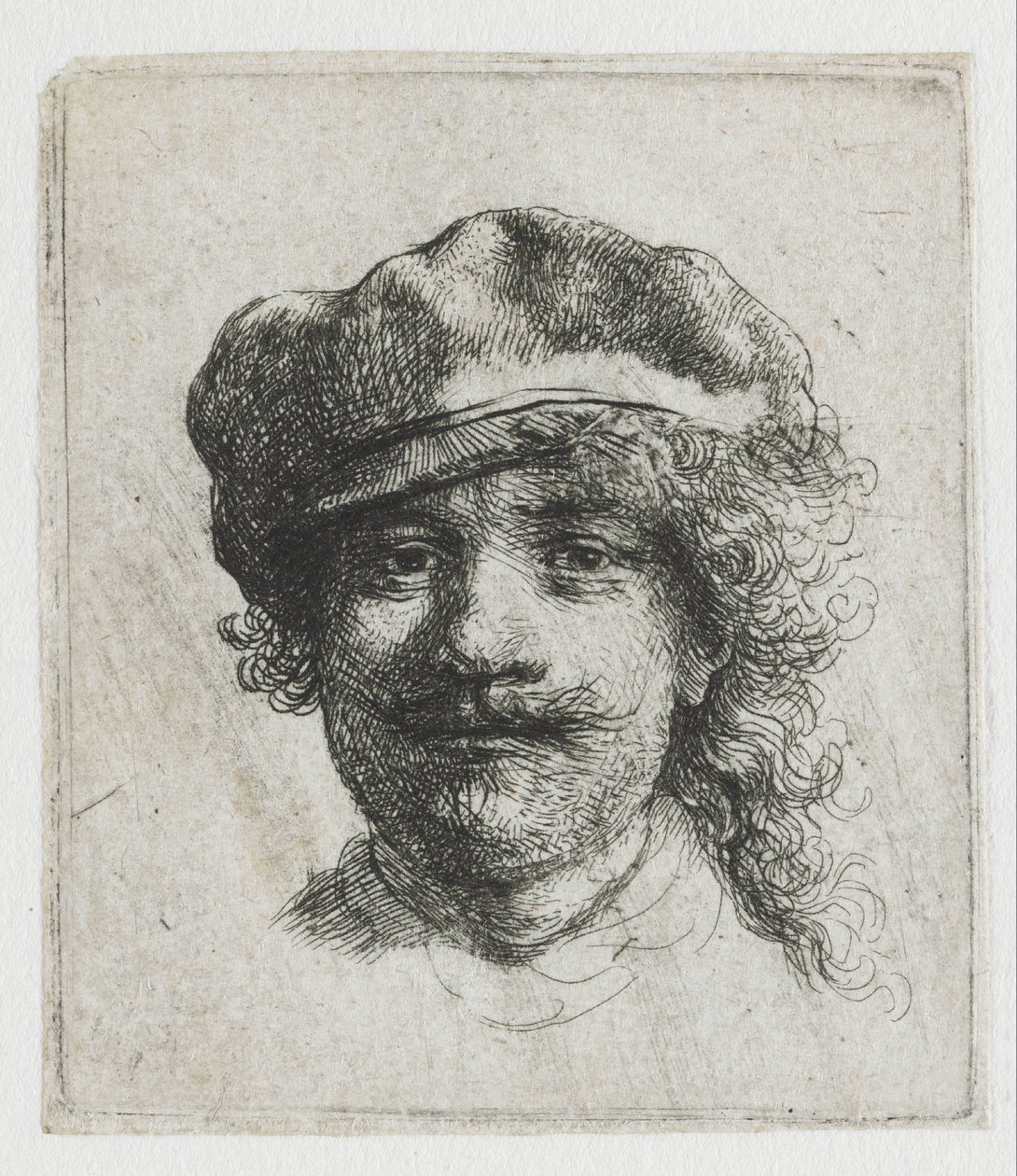 Autoportrait au béret - Rembrandt van Rijn