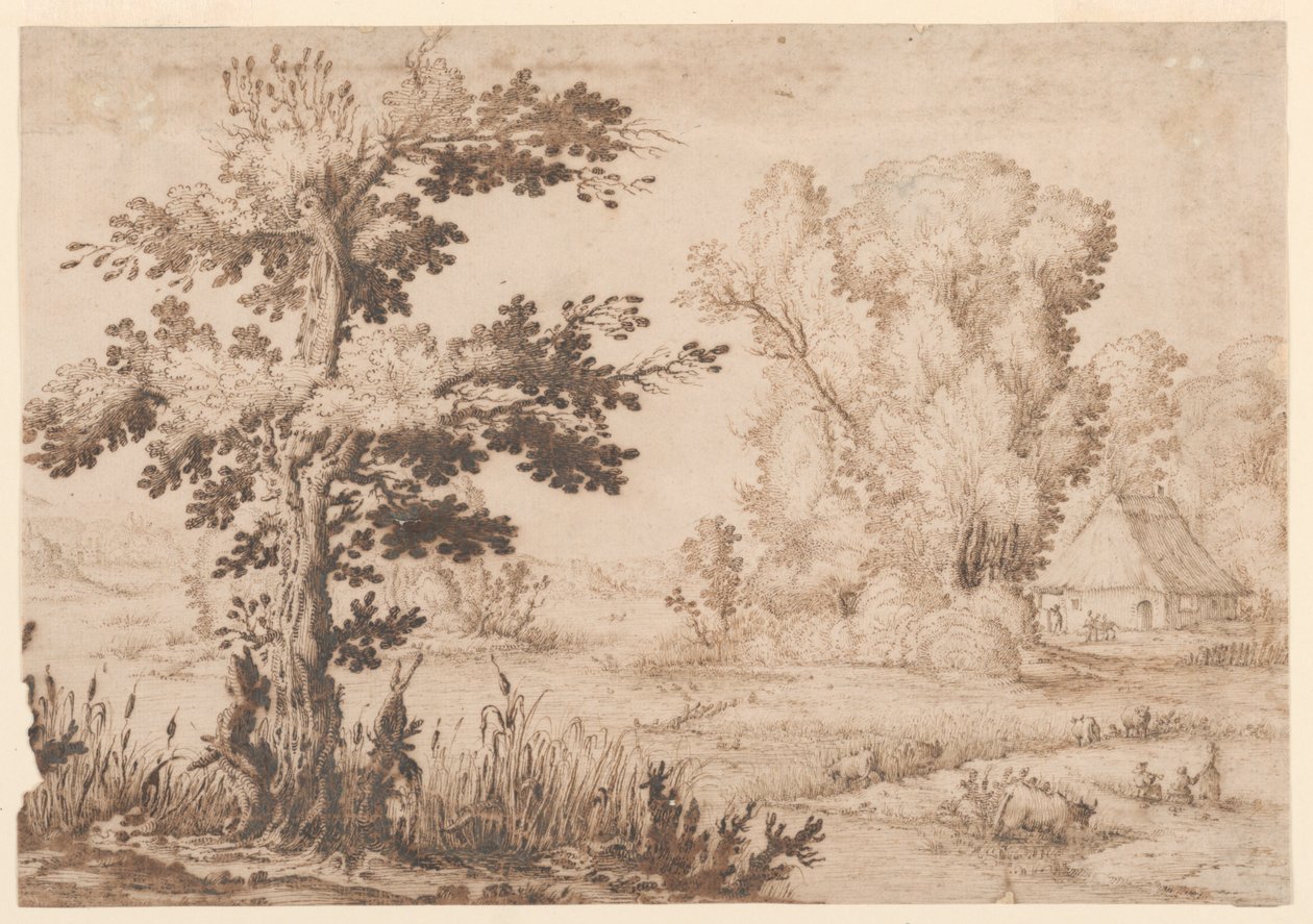 Paysage avec un cottage - Remigio Cantagallina