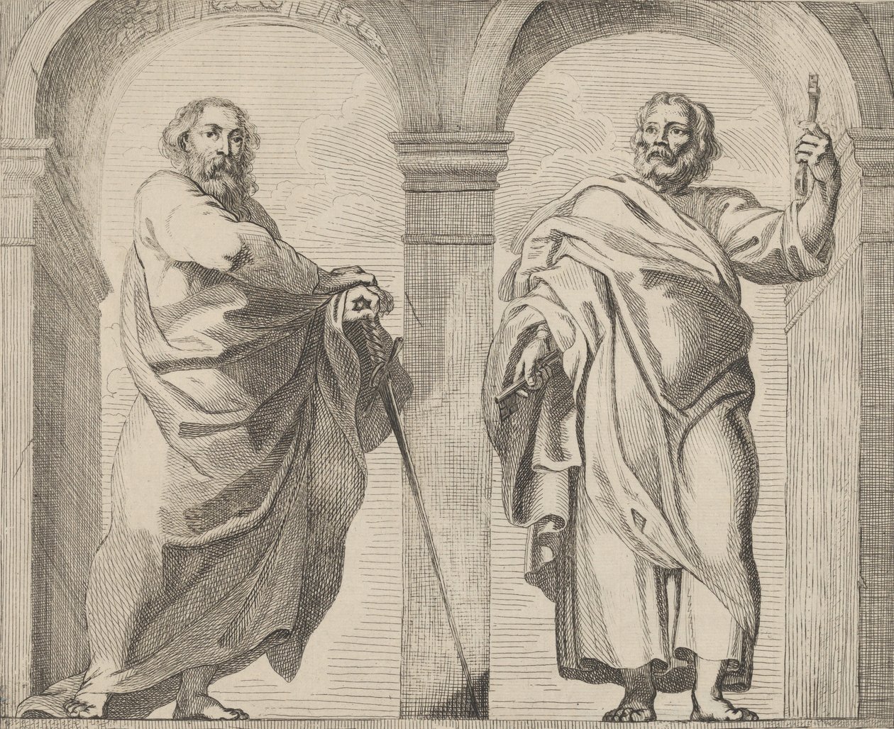 Saints Pierre et Paul dans un vestibule - Remoldus Eynhoudts