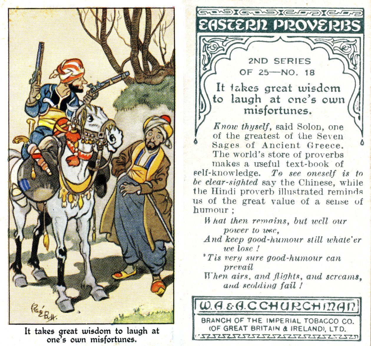 Il faut une grande sagesse pour rire de ses propres malheurs, 1932 - René Bull