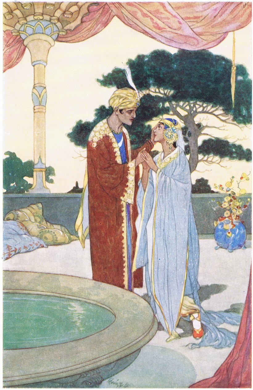 Noureddin et la belle esclave, années 1930 - René Bull