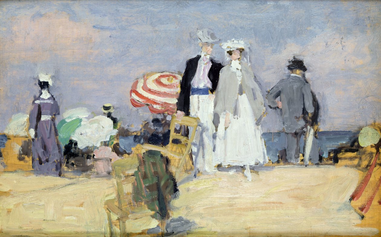La plage à marée haute - René François Xavier Prinet