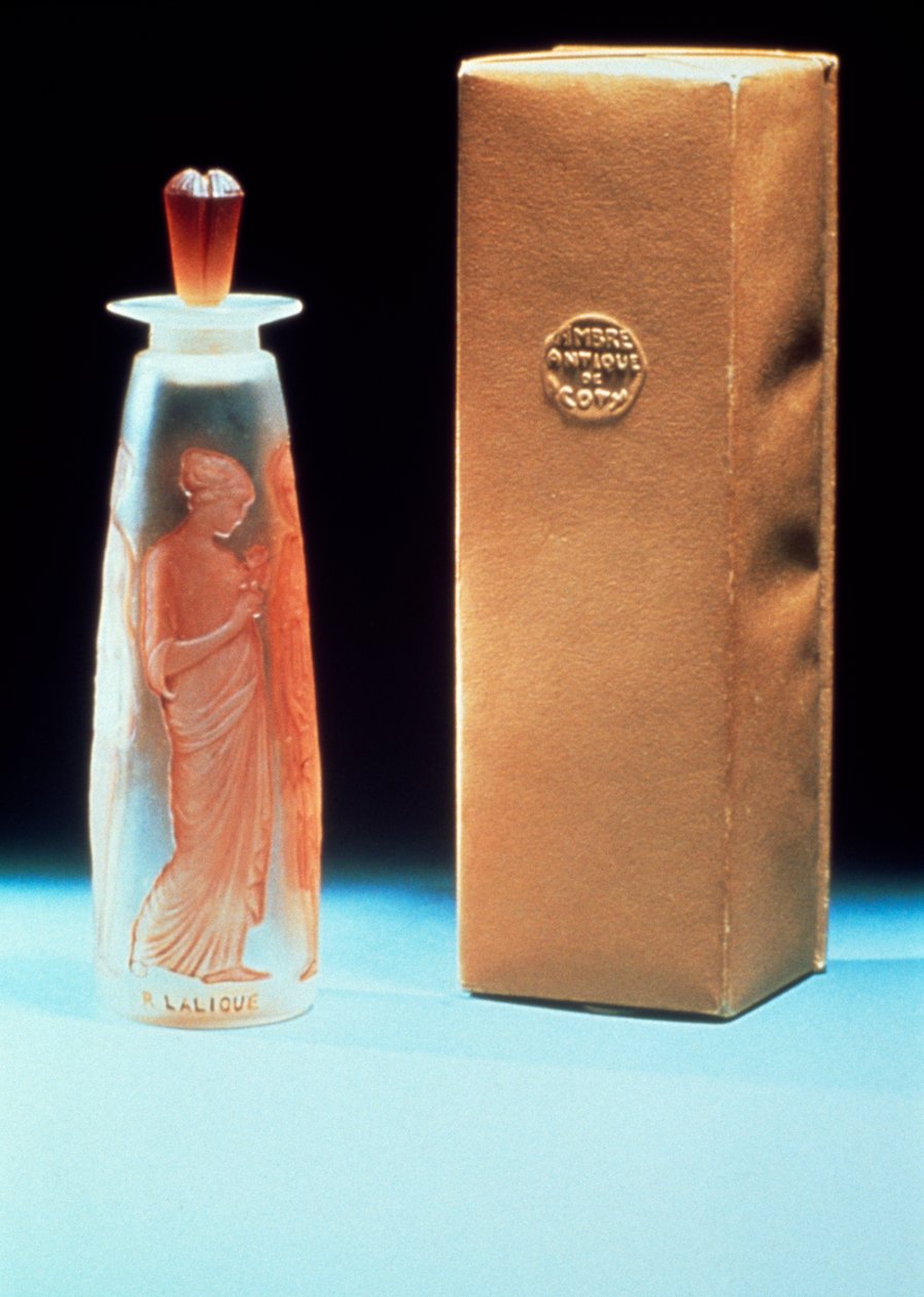 Flacon en verre pour le parfum Ambre Antique de Coty - Rene Jules Lalique