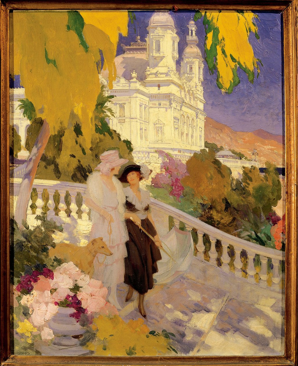 La promenade sur la terrasse du Casino de Montecarlo - Rene Lelong