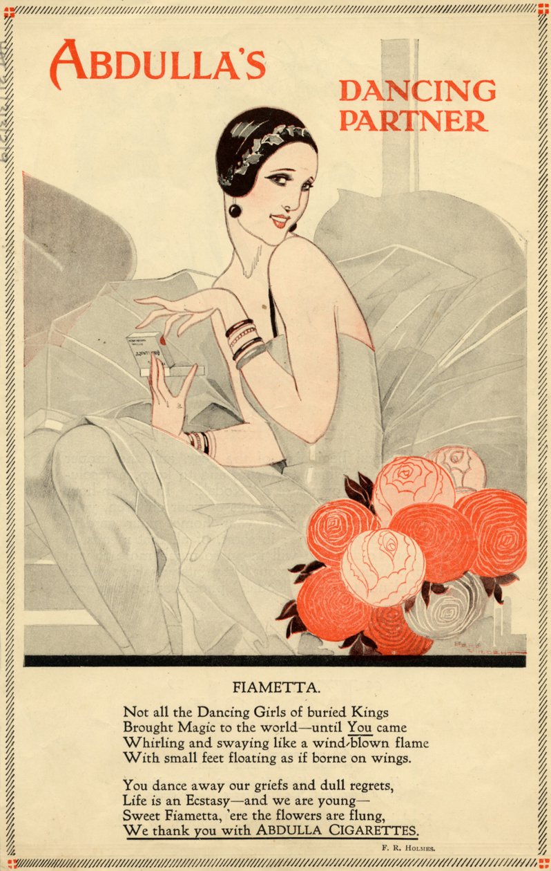 Cigarettes Abdulla, années 1920 - Rene Vincent