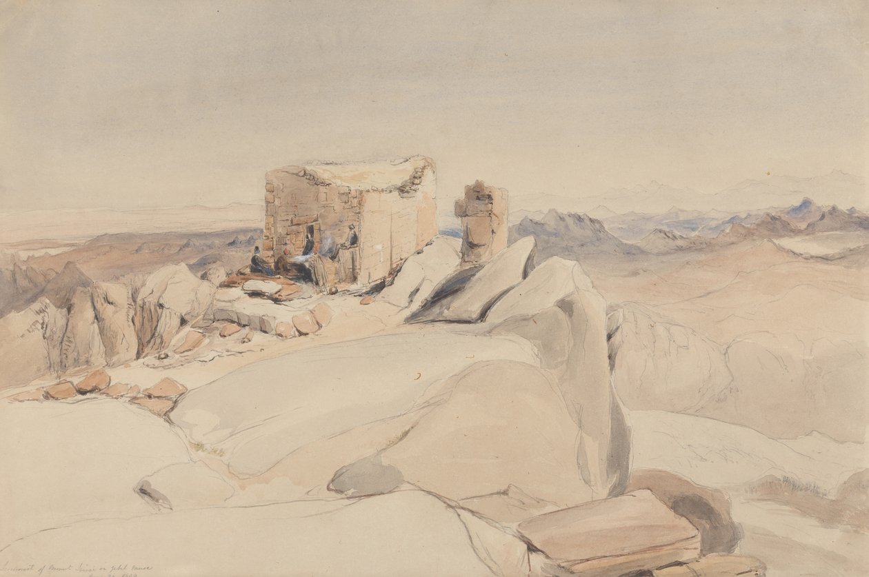 Le Sommet du Mont Sinaï ou Jebel Musa, 1840 - Rev. Edward Thomas Daniell