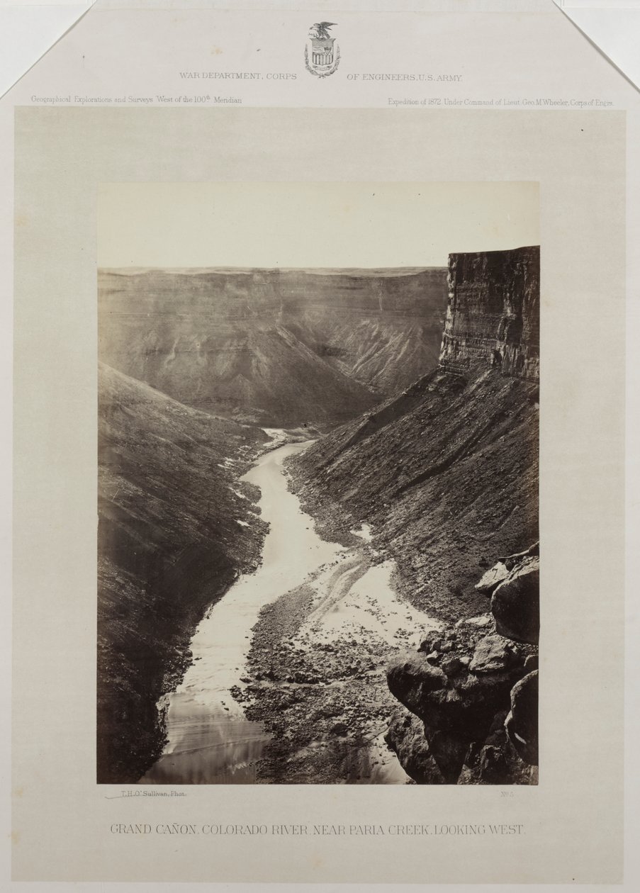 Grand Canyon, rivière Colorado, embouchure de Kanab Wash, vue vers l