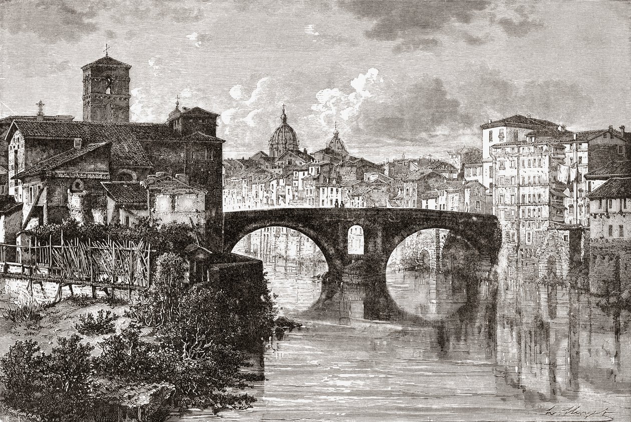 Le Pons Fabricius, ou Ponte dei Quattro Capi, et l