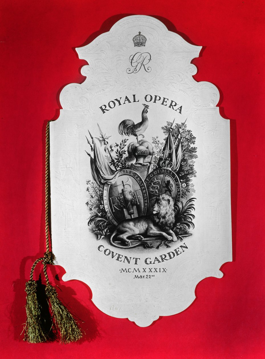 Programme pour la représentation commandée royale en l