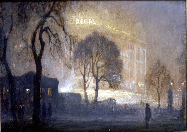 Le Régent de Hyde Park par une nuit brumeuse - Rex Vicat Cole