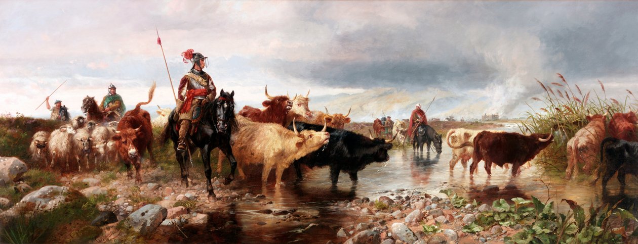 Un raid frontalier sur un château anglais, 1880 - Richard Beavis