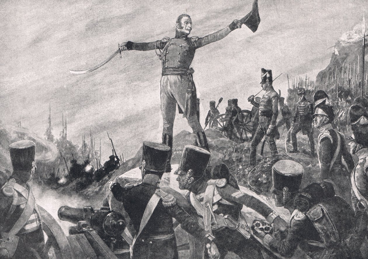 Le général Crawford donnant l