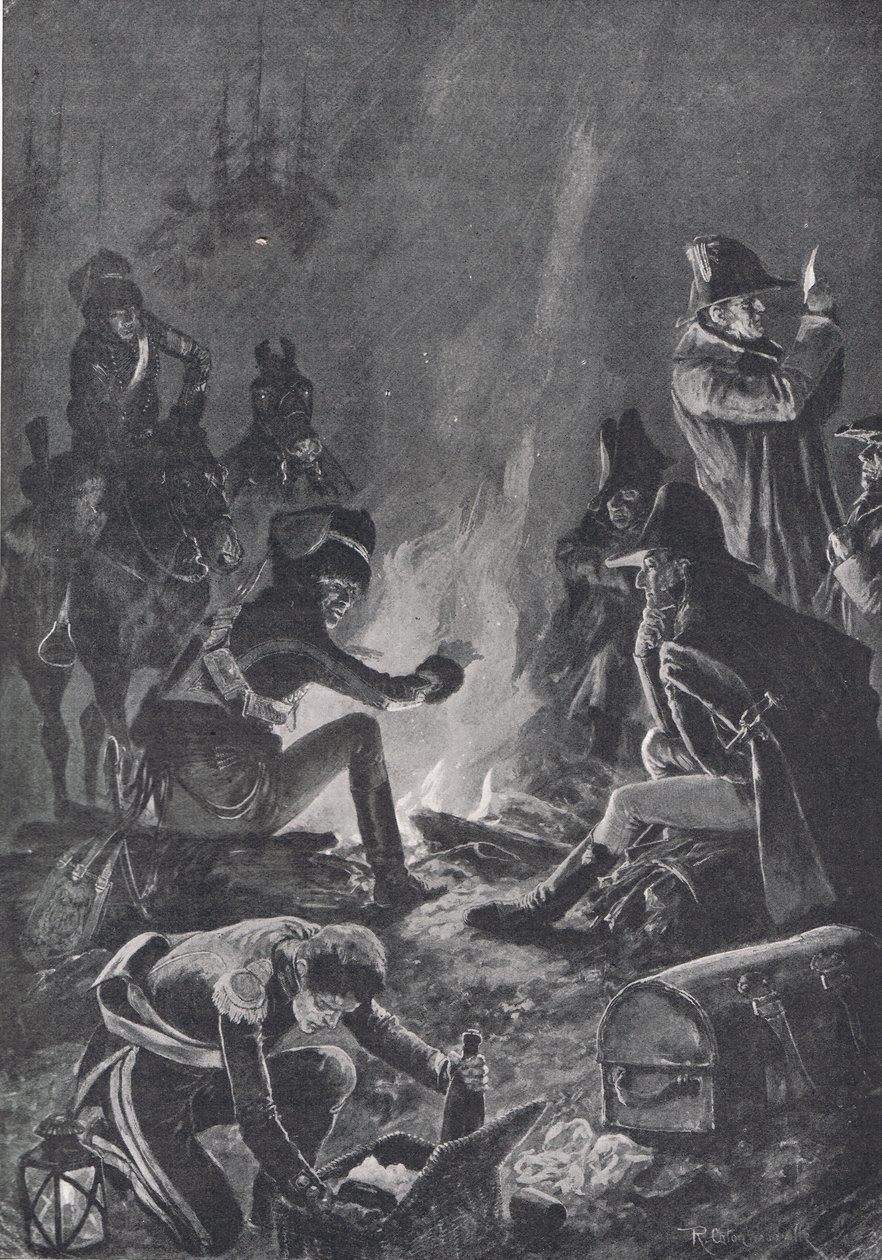 Le bivouac avant la bataille de Bussaco, illustration de 