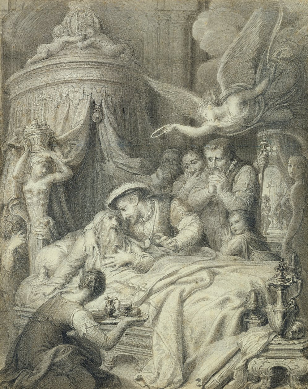 La Mort de Léonard en 1519 - Richard Cosway