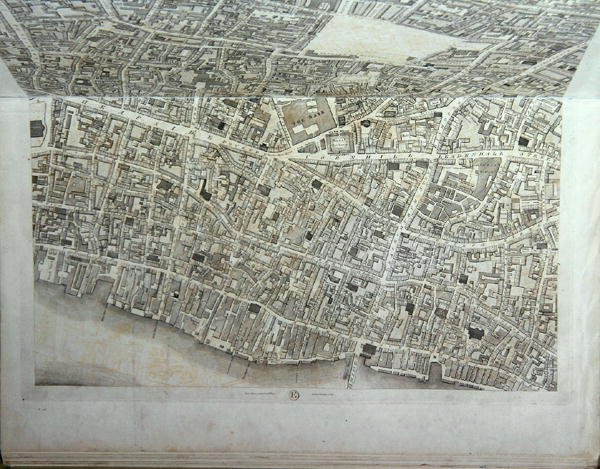 Plan de la ville de Londres, publié en 1813 - Richard Horwood