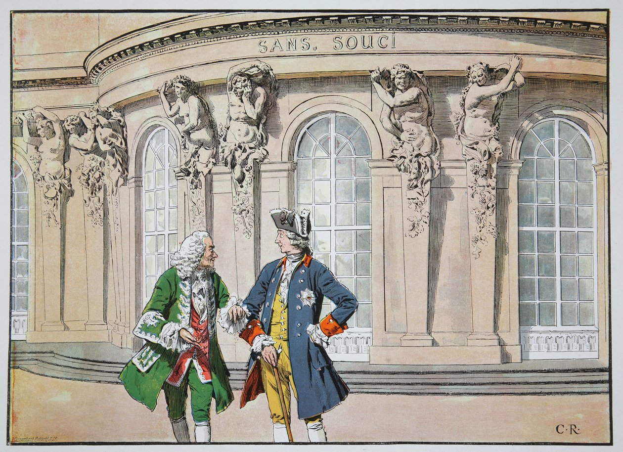Le roi Frédéric et Voltaire - Richard Knoetel